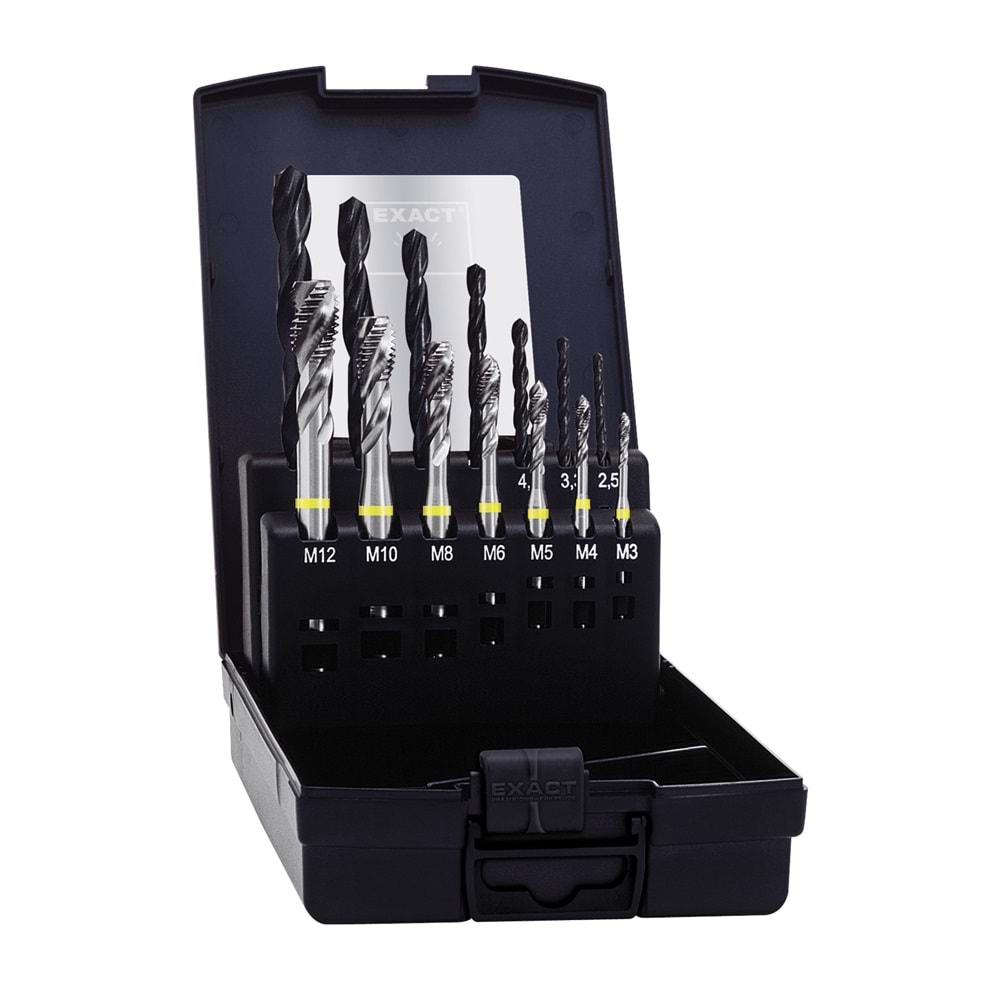 HM7S 35RSP Sarı Helis Kılavuz M3-M12 HSSE+ Matkap Ucu EXACT HMB Set ( SET )