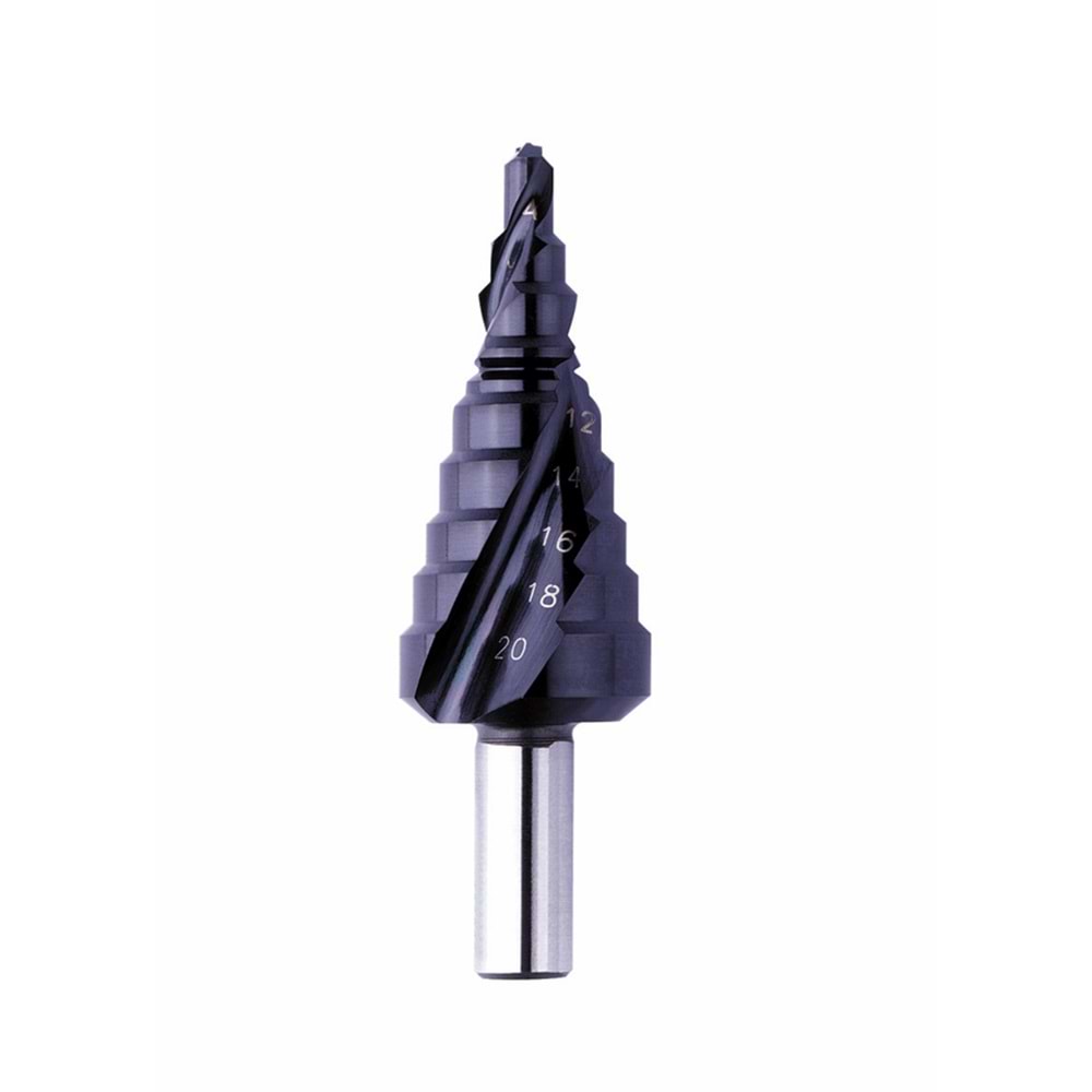 Kademeli Matkap Ucu EXACT HSS TİAIN ROTASTOP+Spiral Ø 4-20mm ( ADET )