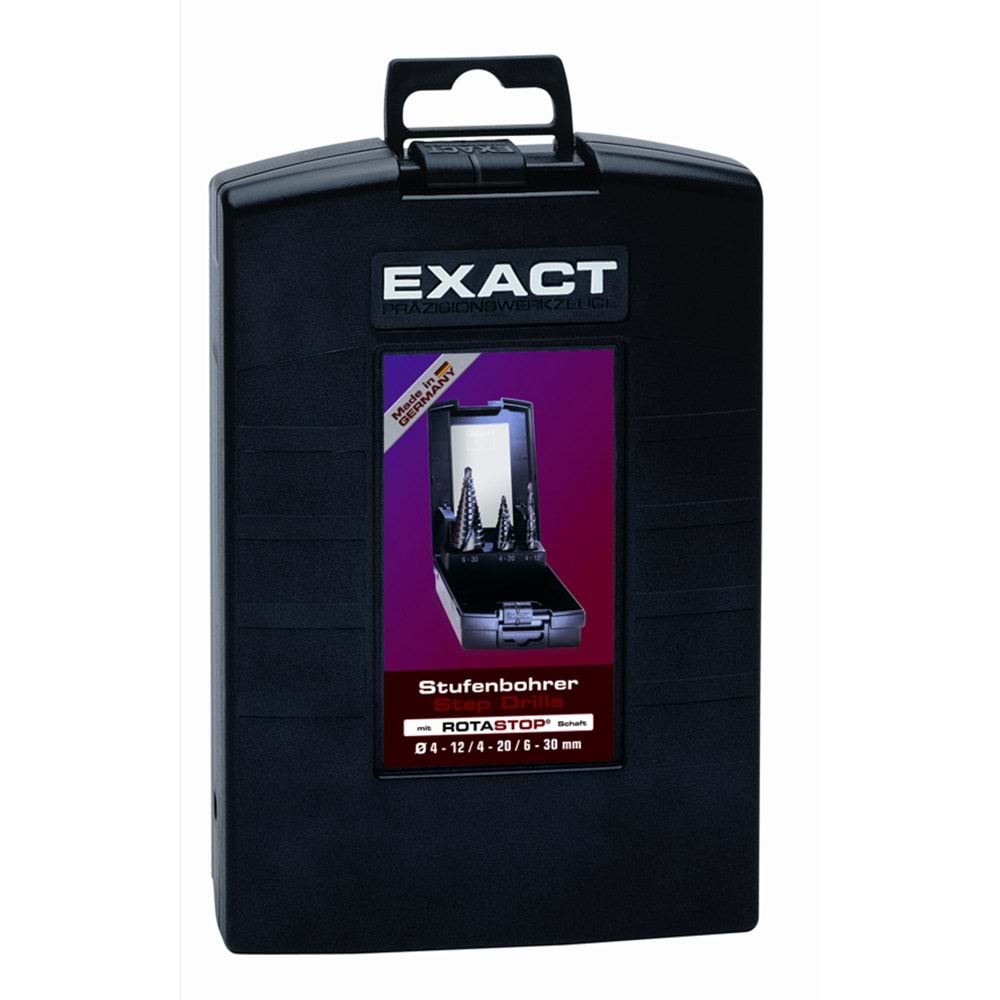 Kademeli Matkap Ucu Seti EXACT TIAIN ROTASTOP+Spiral Ø 4-12/4-20/6-30mm ( SET )