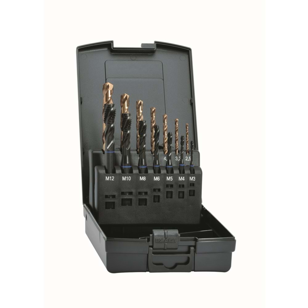 Mavi Helis Makine Kılavuzu Set HM7S EXACT VA HSS-E 35° M3-M12(SET)