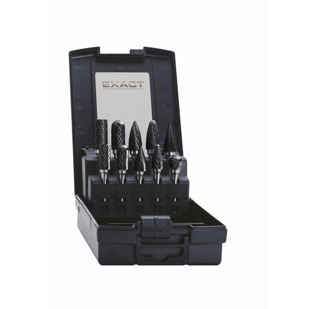 Taşlama Pimi EXACT HM TİCN Kalıp Başına 10 Adet 3xØ 10+12 mm (SET)