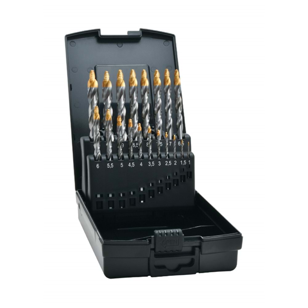 Matkap Ucu DIN 338 HSS-G TIN 10,00mm StepTip (19LU SET )