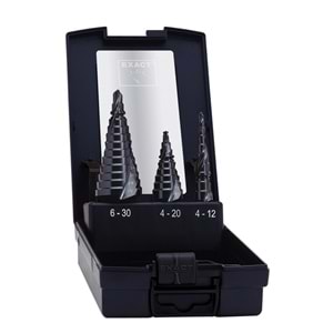 Kademeli Matkap Ucu Seti EXACT TIAIN ROTASTOP+Spiral Ø 4-12/4-20/6-30mm ( SET )