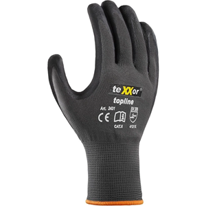 teXXor Topline Nitril Naylon Eldiven (SİYAH) - . - 7-S
