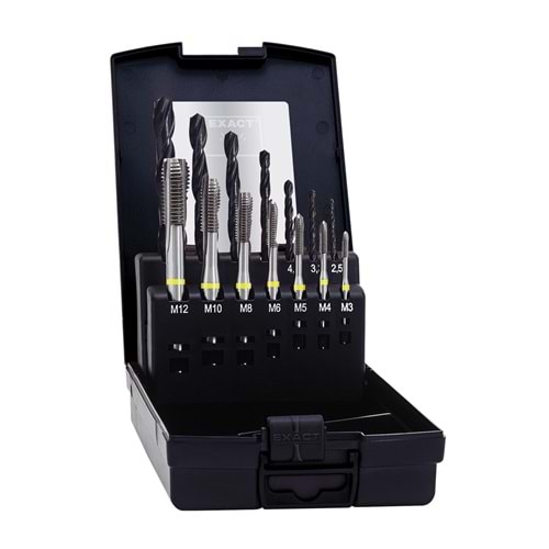 HM2S Form B Sarı Düz Kılavuz M3-M12 HSSE+ Matkap Ucu EXACT HMB Set ( SET )