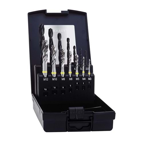 HM7S 35RSP Sarı Helis Kılavuz M3-M12 HSSE+ Matkap Ucu EXACT HMB Set ( SET )