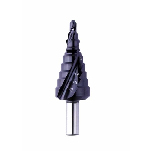 Kademeli Matkap Ucu EXACT HSS TİAIN ROTASTOP+Spiral Ø 4-20mm ( ADET )