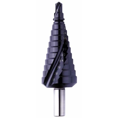 Kademeli Matkap Ucu EXACT HSS TİAIN ROTASTOP+Spiral 6-30 mm ( ADET )