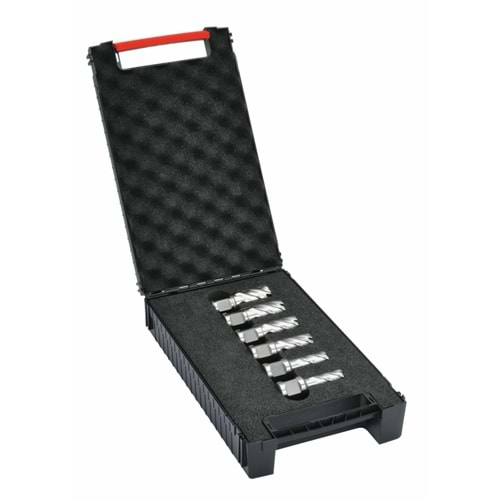 Karot Matkap Ucu Seti EXACT HSS Kesme Derinliği 55mm Ø 12/14/16/18/20/22 mm (SET)